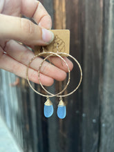 Load image into Gallery viewer, Chrissy Seaglass Hoops
