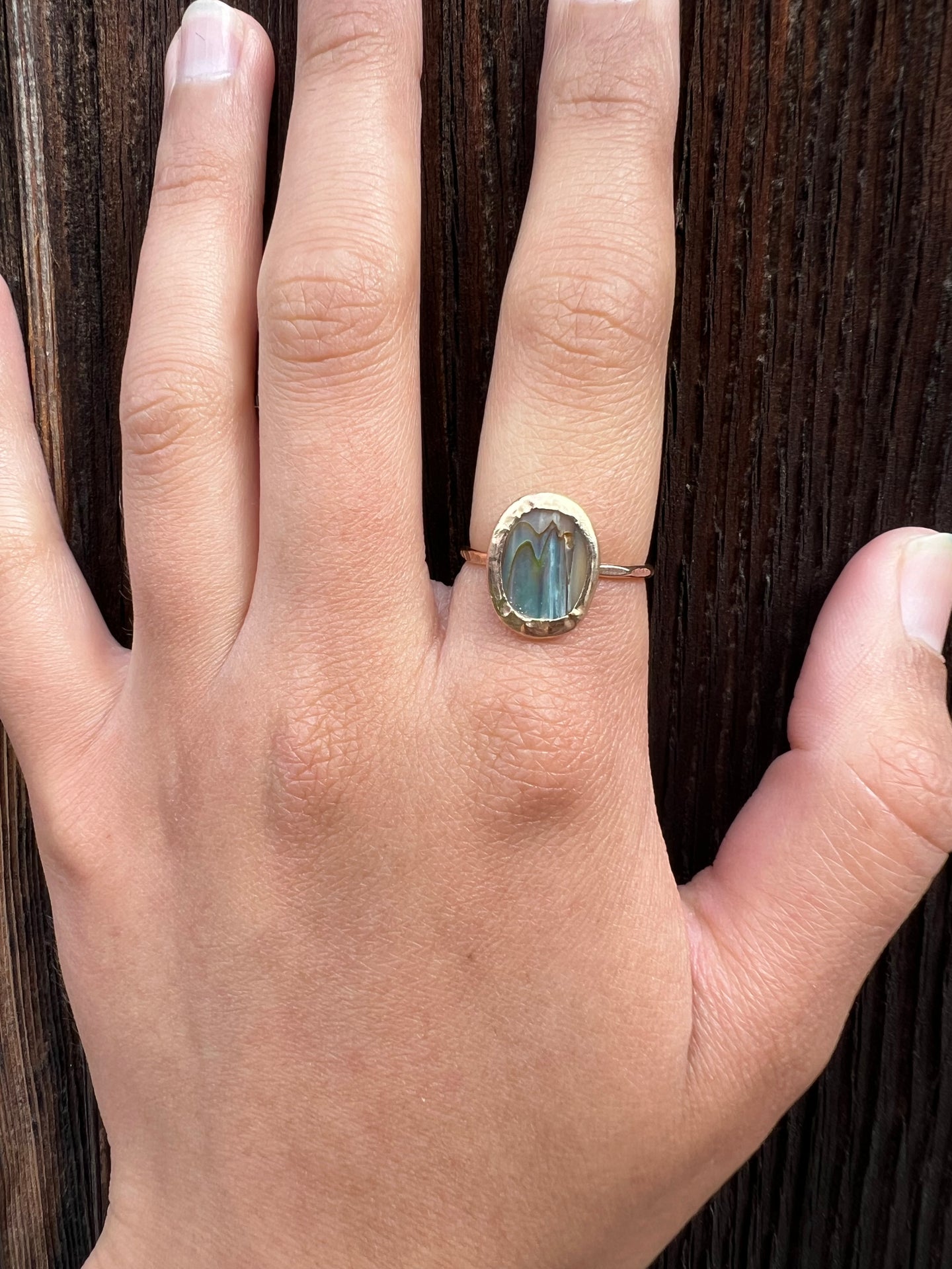 Arielle Abalone Ring