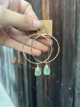 Load image into Gallery viewer, Chrissy Seaglass Hoops
